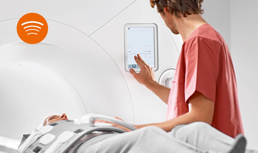 Imagen: La tecnología BioMatrix en las plataformas de resonancia magnética cuenta con sensores respiratorios, de latido y cinéticos (Fotografía cortesía de Siemens Healthineers).